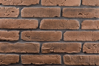 Декоративный камень бетонный Petra Скандинавский кирпич 10П4 (коричневый) - 