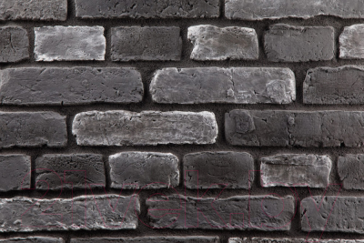 Декоративный камень бетонный Petra Скандинавский кирпич 10П7.Т (темно-серый/серый/белый)