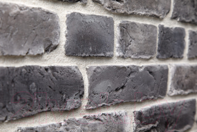 Декоративный камень бетонный Petra Скандинавский кирпич 10П7.Т (темно-серый/серый/белый)