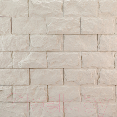 Декоративный камень бетонный Petra Афины 13П0 (белый)