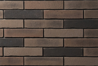 Декоративный камень бетонный Petra Клинкерный кирпич 14П5 (коричневый/темно-серый) - 