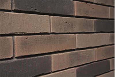 Декоративный камень бетонный Petra Клинкерный кирпич 14П5 (коричневый/темно-серый)