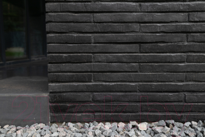 Декоративный камень бетонный Petra Клинкерный кирпич 16П6 (графит)
