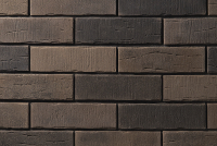 Декоративный камень бетонный Petra Клинкерный кирпич 15П5 (коричневый/темно-серый) - 