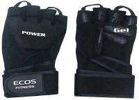 Перчатки для пауэрлифтинга ECOS SB-16-1057 / 005333 (S, черный) - 