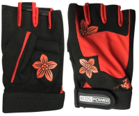 Перчатки для фитнеса ECOS 5106-RL / 002367 (L, черный/красный) - 