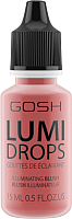 Хайлайтер GOSH Copenhagen Lumi Drops флюид 010 Coral Blush (15мл) - 