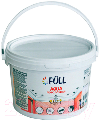 Краска Full Aqua для потолков (1л, белый матовый)