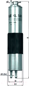 

Топливный фильтр Knecht/Mahle, L428 / KL149
