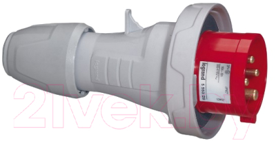 

Вилка силовая Legrand, 3P+E IP67 16А 380V / 555328
