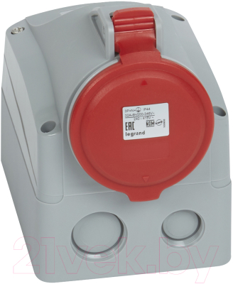 

Розетка кабельная Legrand, 3P+N+E IP44 32А 380V / 90162