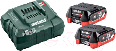 Набор аккумуляторов для электроинструмента Metabo 12V LiHD АКБ + З/у ASC 55 (685301000)