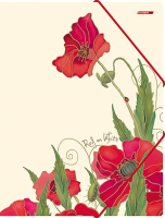 

Папка для бумаг Hatber, Red on White / Пк4р_10641