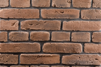 Декоративный камень бетонный Petra Скандинавский кирпич 10П4.Т (коричневый) - 