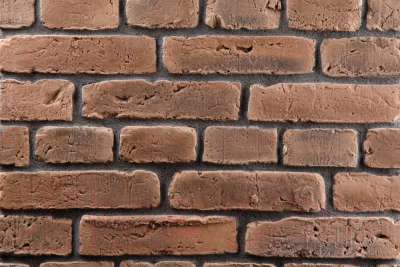Декоративный камень бетонный Petra Скандинавский кирпич 10П4.Т (коричневый)