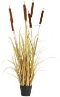Искусственное растение Merry Bear Home Decor Микс трава-рогоз желтеющий / KD4053-135-22 - 