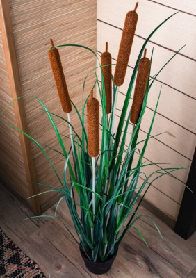 Изображение товара Искусственное растение Merry Bear Home Decor Микс трава-рогоз / KD4054-115-22