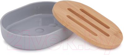 Изображение товара Мыльница Альтернатива Бамбук / М8063 (серый)