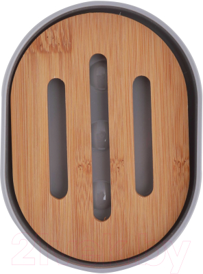 Изображение товара Мыльница Альтернатива Бамбук / М8063 (серый)