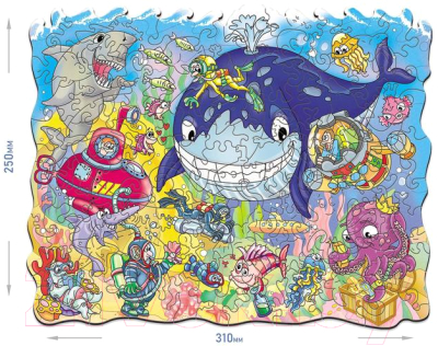 Пазл Нескучные игры Fun Art Подводный мир / 8372