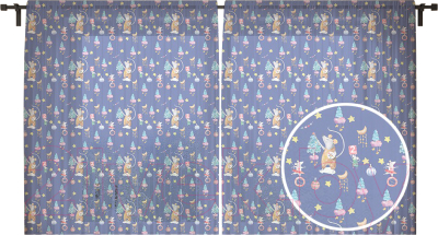 

Гардины JoyArty, Мышка-художник / tul_185504V1