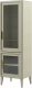 Шкаф с витриной Молодечномебель Charlie D-2 ВМФ-1525 правый (серый агат) - 