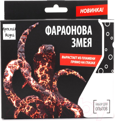 

Набор для опытов Простая наука, Фараонова змея Bbox-0801