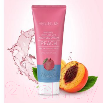 Крем для тела Around Me Natural Perfume Vita Aqua Gel Cream Peach (230мл)