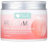 Крем для тела Welcos Around Me Natural Smoothie Body Cream Peach (300мл) - 