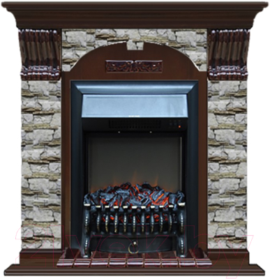 

Каминокомплект Glenrich, Арочный Fobos Black