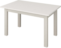Обеденный стол Senira Кастусь 120-160x75 (белый/белый) - 