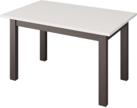 Обеденный стол Senira Кастусь 120-160x75 (белый/венге) - 