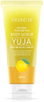 Скраб для тела Welcos Around Me Natural Perfume Vita Body Scrub Yuja (200мл) - 