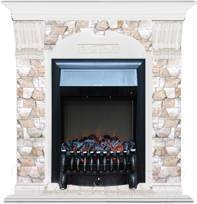 

Каминокомплект Glenrich, Арочный Fobos Black