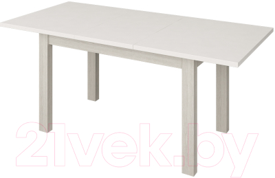 Обеденный стол Senira Кастусь 110-145x70 (белый/белый)