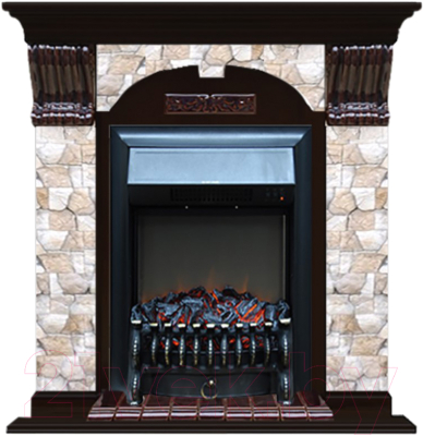 

Каминокомплект Glenrich, Арочный Fobos Black