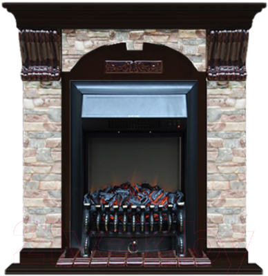 

Каминокомплект Glenrich, Арочный Fobos Black