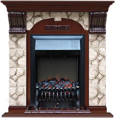 

Каминокомплект Glenrich, Арочный Fobos Black
