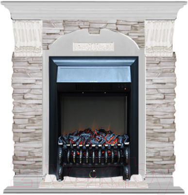 

Каминокомплект Glenrich, Арочный Fobos Black