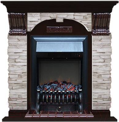 

Каминокомплект Glenrich, Арочный Fobos Black