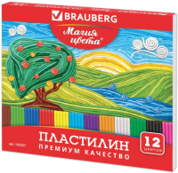Пластилин Brauberg Магия цвета / 103357 (12цв)