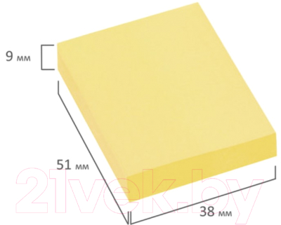Блок для записей Brauberg Пастельный / 122688 (желтый)