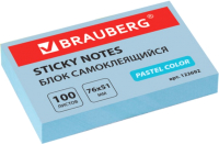 Блок для записей Brauberg Пастельный / 122692 (голубой) - 