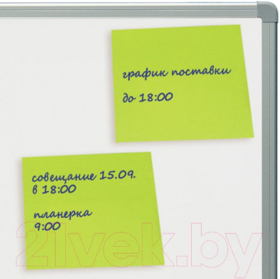 Блок для записей Brauberg Неоновый / 122703 (зеленый)