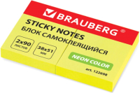 Блок для записей Brauberg Неоновый / 122698 (желтый) - 