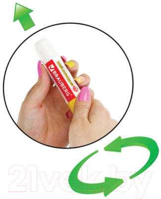 Изображение товара Клей-карандаш Brauberg Смайлики / 224338