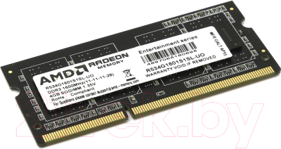 

Оперативная память DDR3 AMD, R534G1601S1SL-U