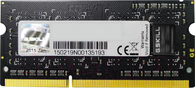 Оперативная память DDR3 G.Skill F3-1600C10S-8GSQ