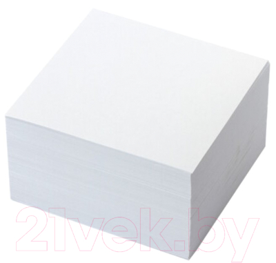 Блок для записей Brauberg Куб / 129195 (белый)