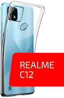 Чехол-накладка Volare Rosso Clear для Realme C12 (прозрачный) - 